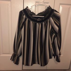 Long sleeve, off-shoulder blouse